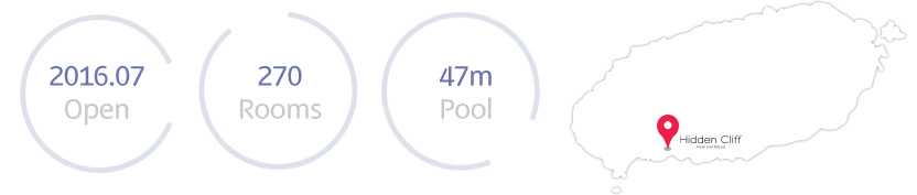 2016년 7월 open, 270 rooms, 47m pool